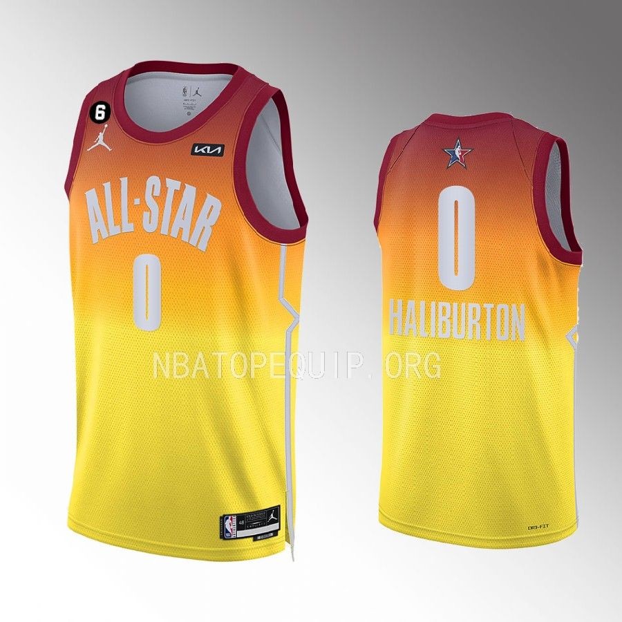 Tyrese Haliburton All-Star Reserves Carmine Jersey Indiana Pacers #0