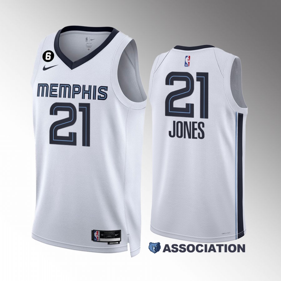 Tyus Jones #21 Memphis Grizzlies Association Edition White Jersey