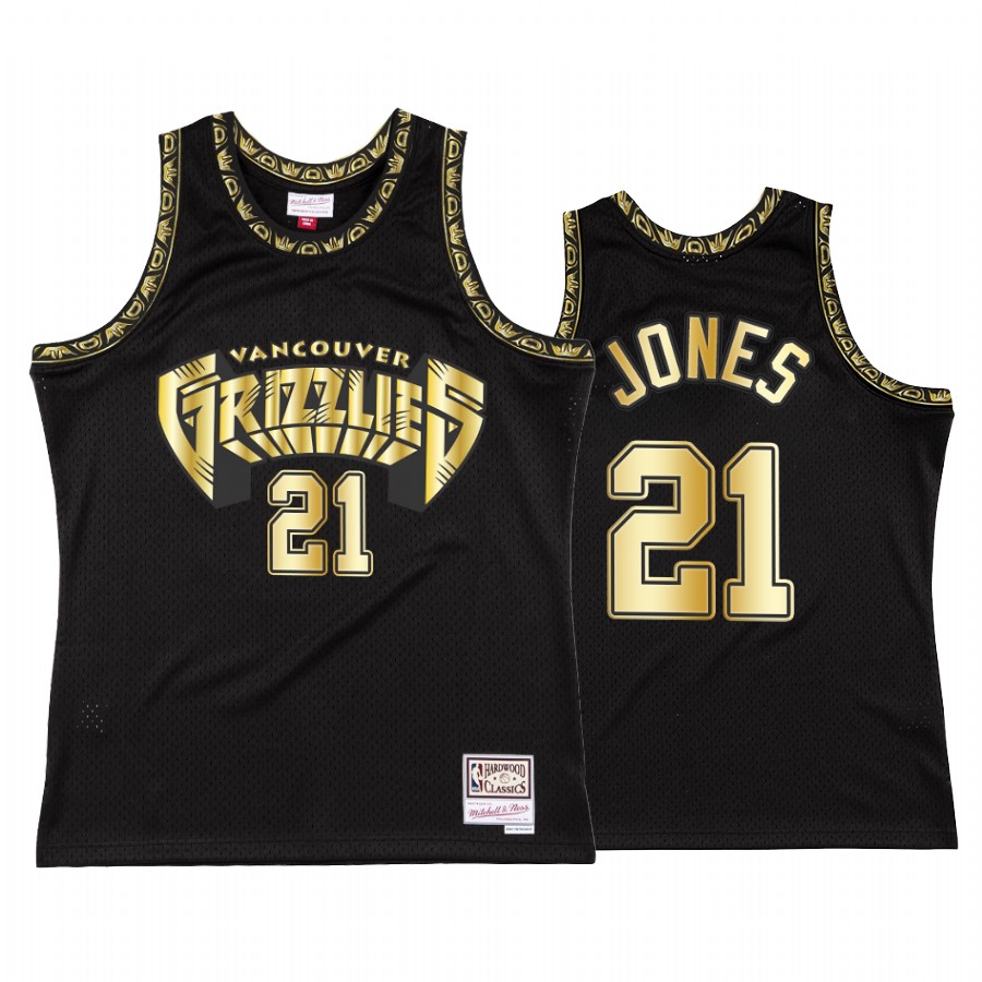 Tyus Jones #21 Memphis Grizzlies Throwback 90s Jersey Black