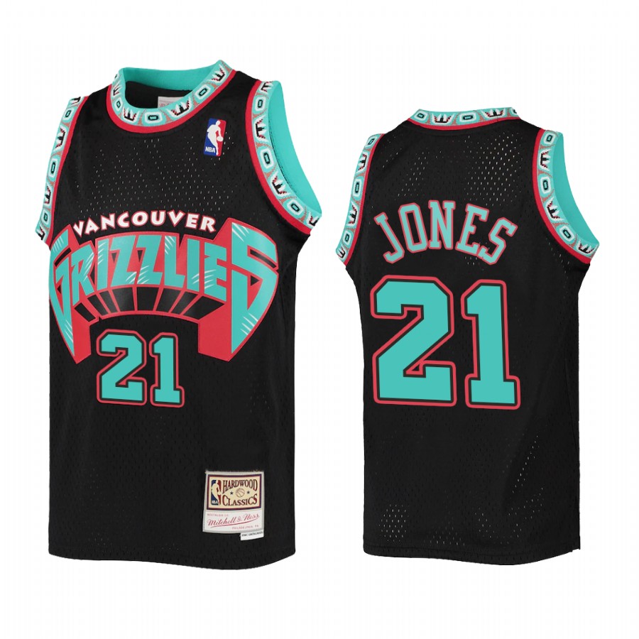 Tyus Jones Memphis Grizzlies Youth Black Reload Jersey Throwback