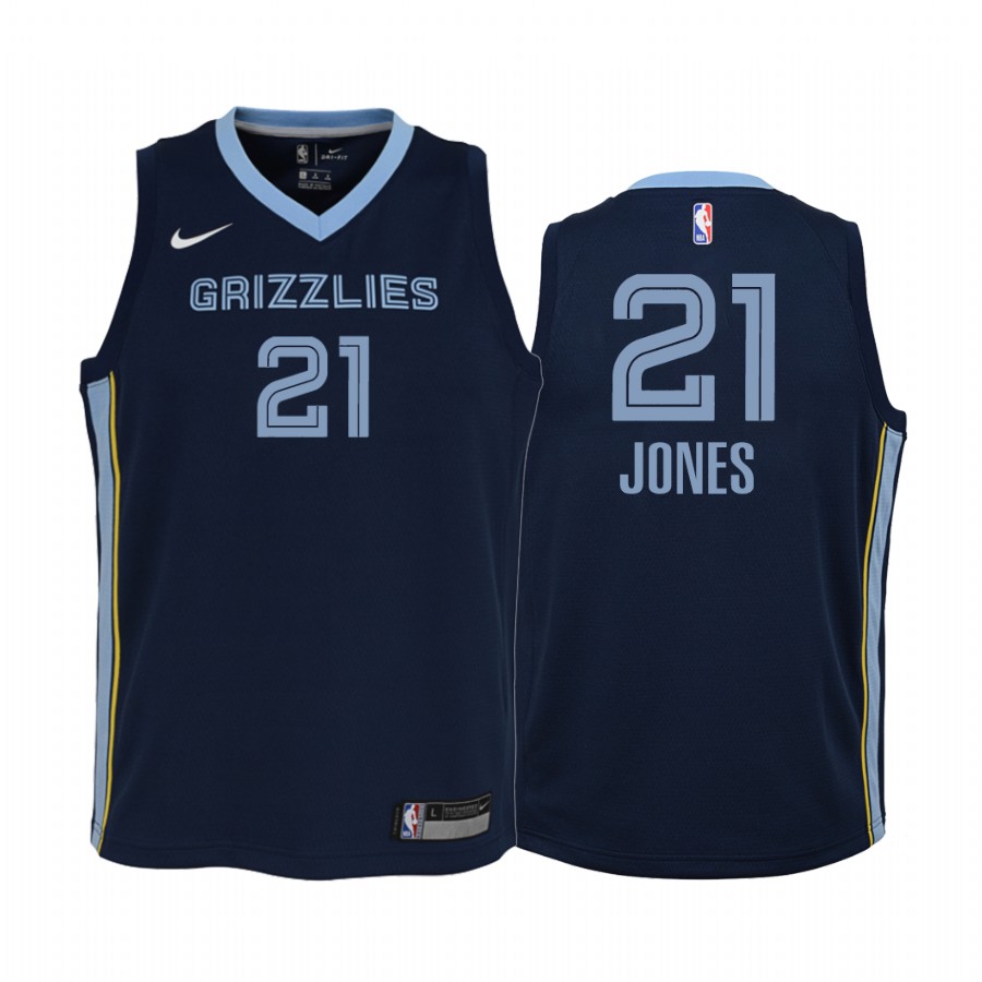 Tyus Jones Memphis Grizzlies Youth Navy Icon Jersey Jumpman