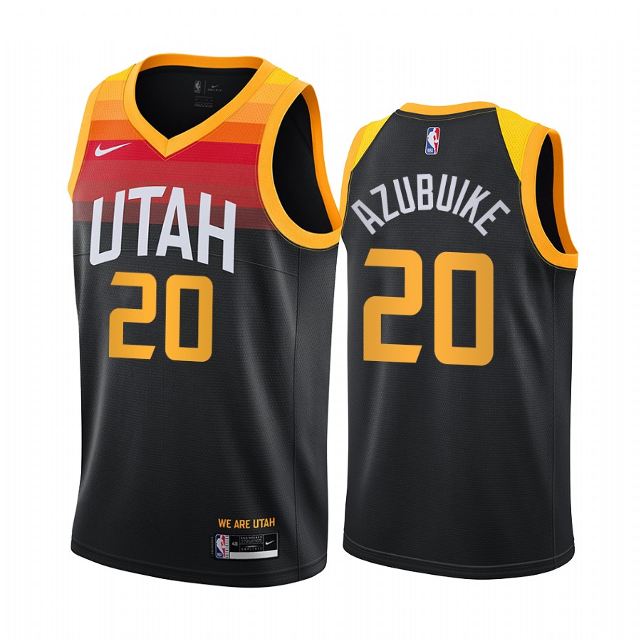 Udoka Azubuike Utah Jazz  Black City Jersey Draft