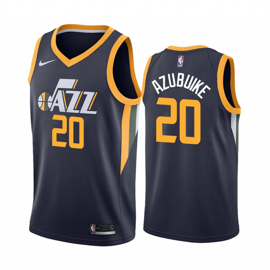 Udoka Azubuike Utah Jazz  Navy Icon Jersey Draft