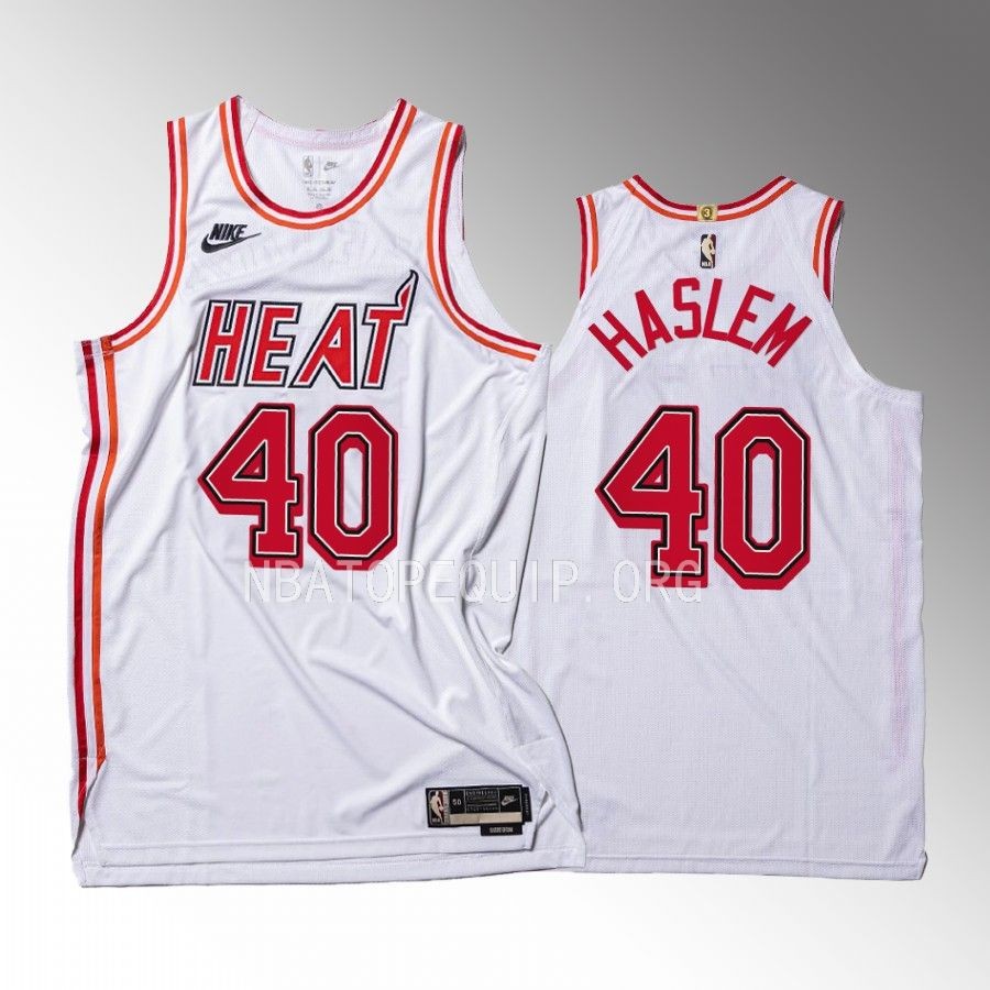 Udonis Haslem Miami Heat 35th Classic Edition #40 Jersey White