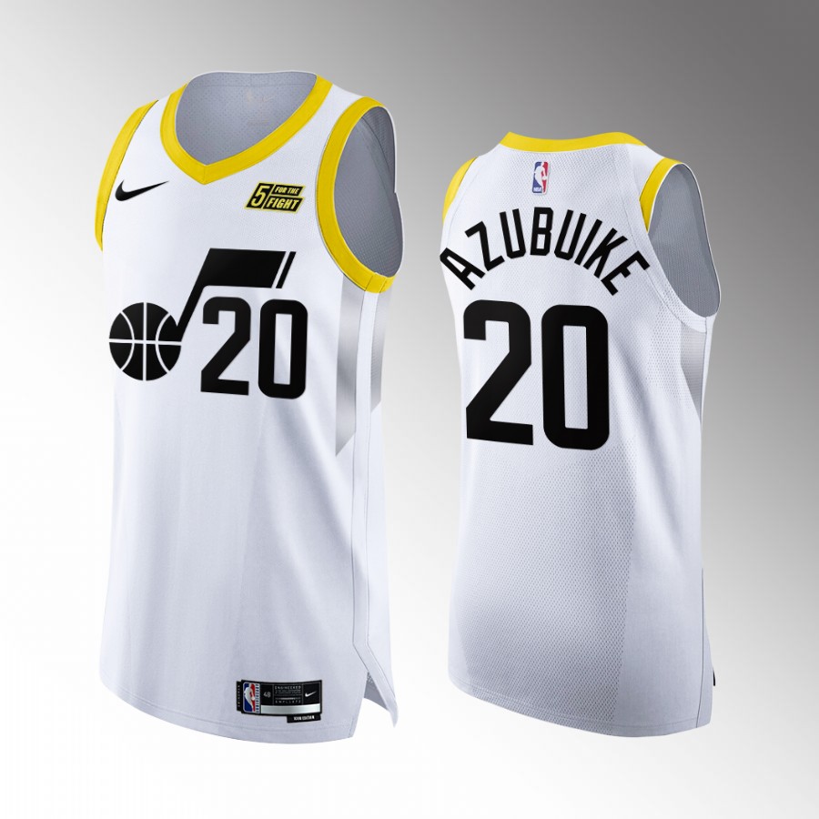 Utah Jazz #20 Udoka Azubuike White Jersey Association Edition