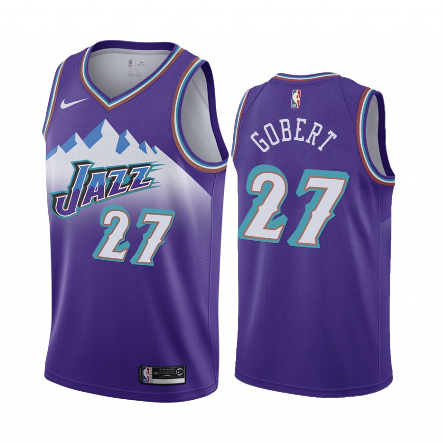 Utah Jazz #27 Rudy Gobert Hardwood Classics Men's Jersey - HWC 90S