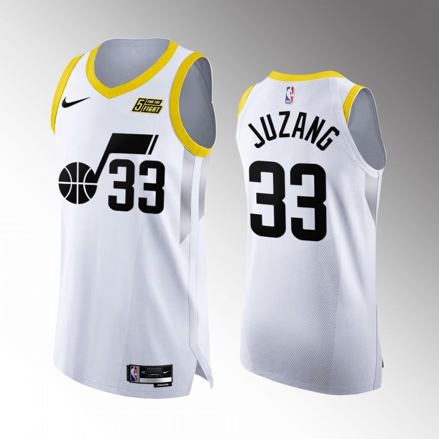 Utah Jazz #33 Johnny Juzang White Jersey Association Edition