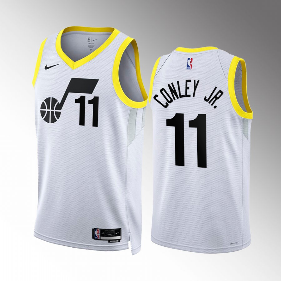 Utah Jazz Mike Conley Jr. Association Edition White #11 Jersey