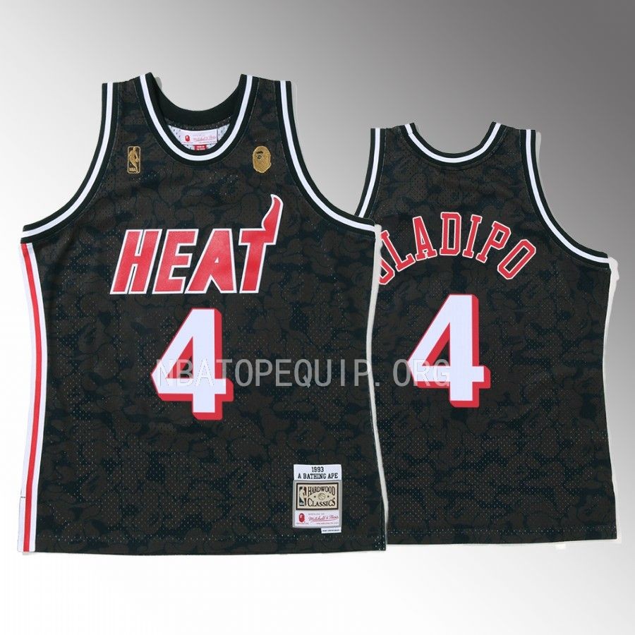 Victor Oladipo BAPE Miami Heat Jersey Camo Tanktop Black Men's jersey
