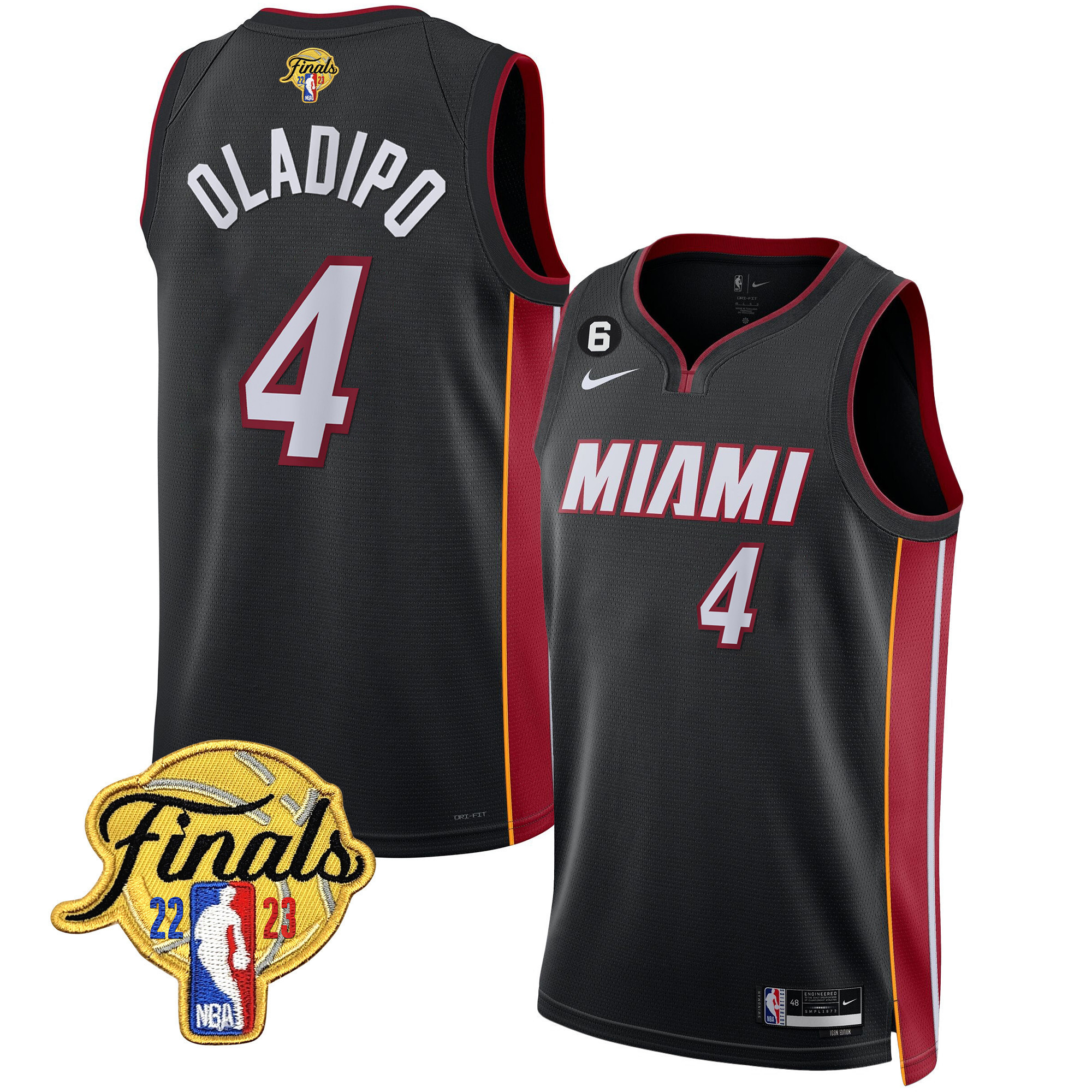 Victor Oladipo Men's Miami Heat Finals Patch Collection Icon Jersey - All Stitched