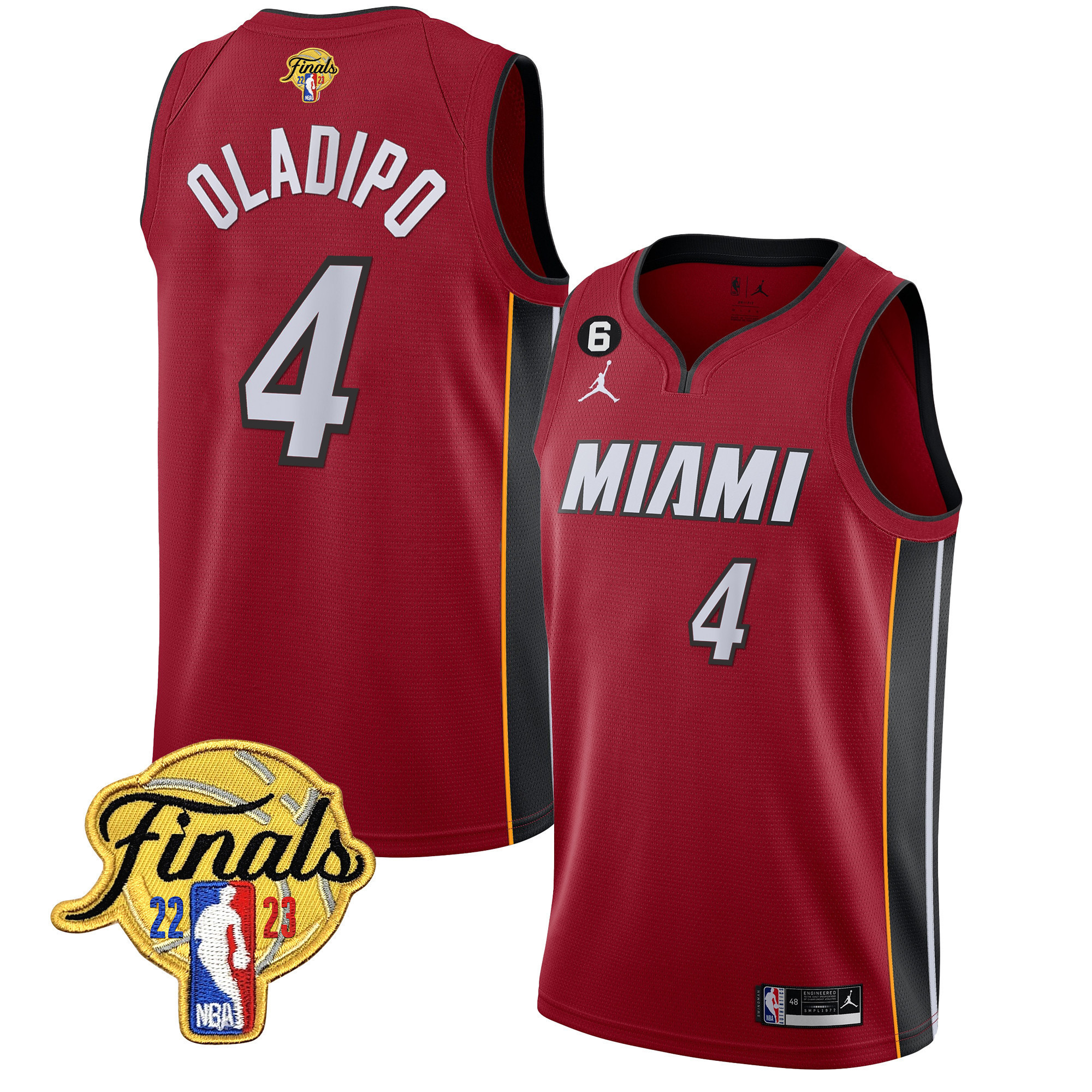 Victor Oladipo Men's Miami Heat Finals Patch Collection Statement Jersey - All Stitched