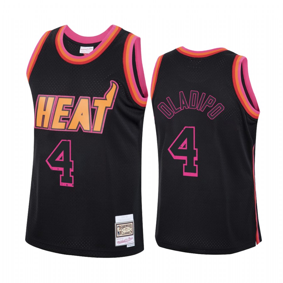 Victor Oladipo Miami Heat Black Rings Collection  Trade Jersey