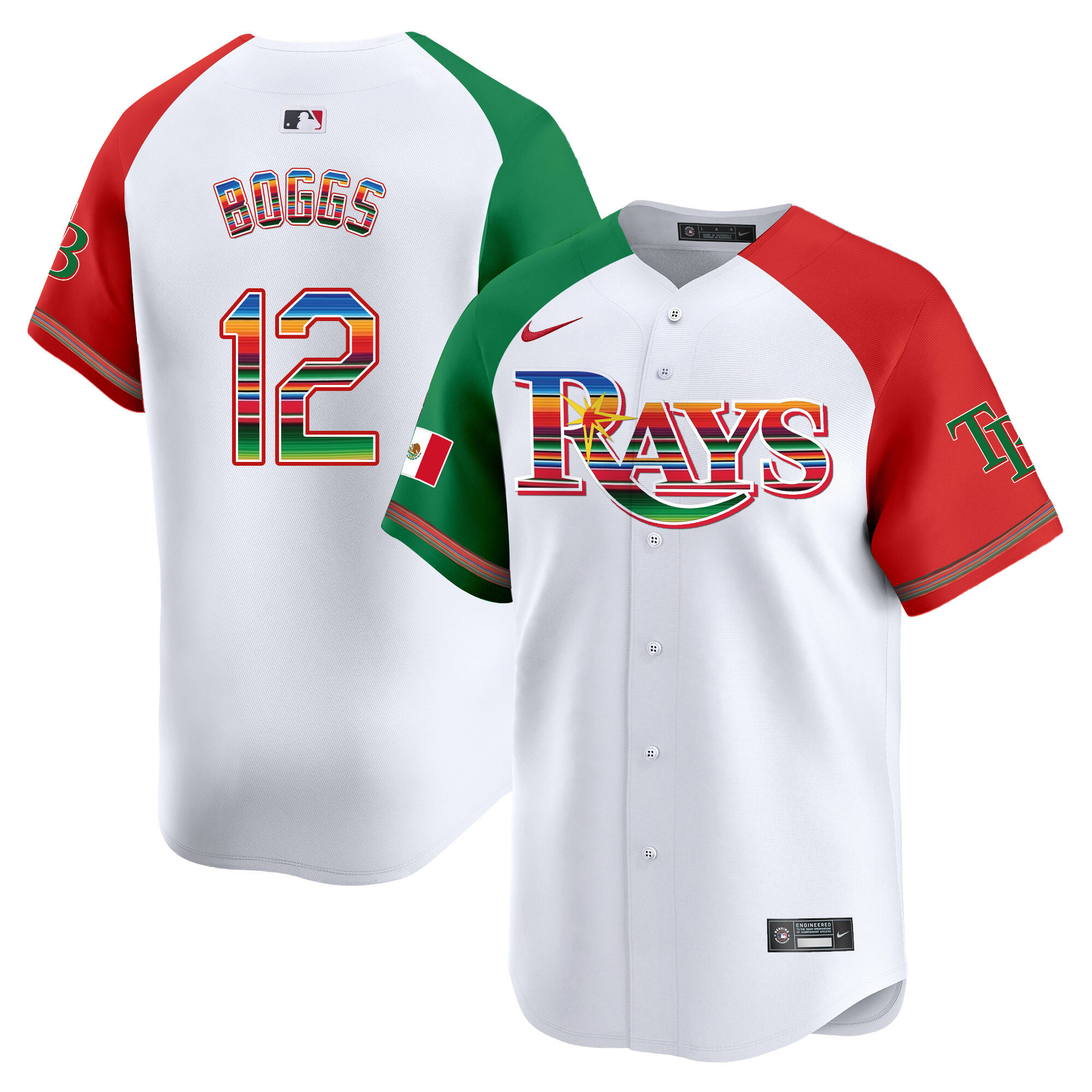 Wade Boggs Men's Tampa Bay Rays Mexico Vapor Premier Limited Alternate Jersey
