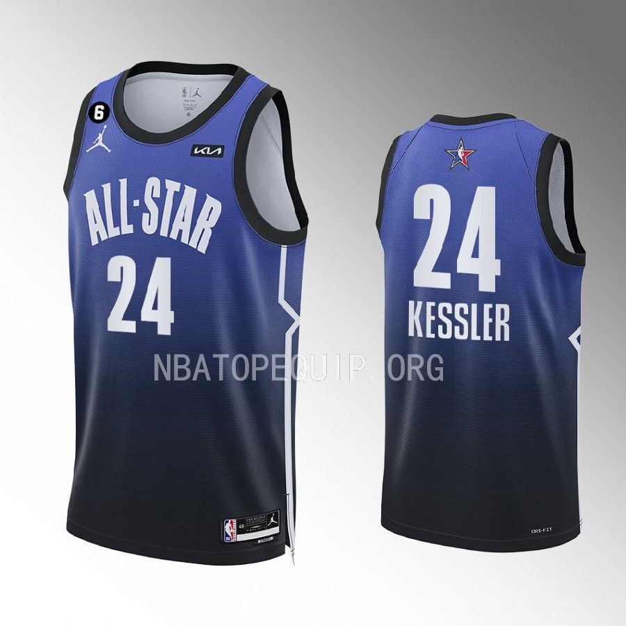 Walker Kessler All-Star Draft Blue Jersey Utah Jazz #24