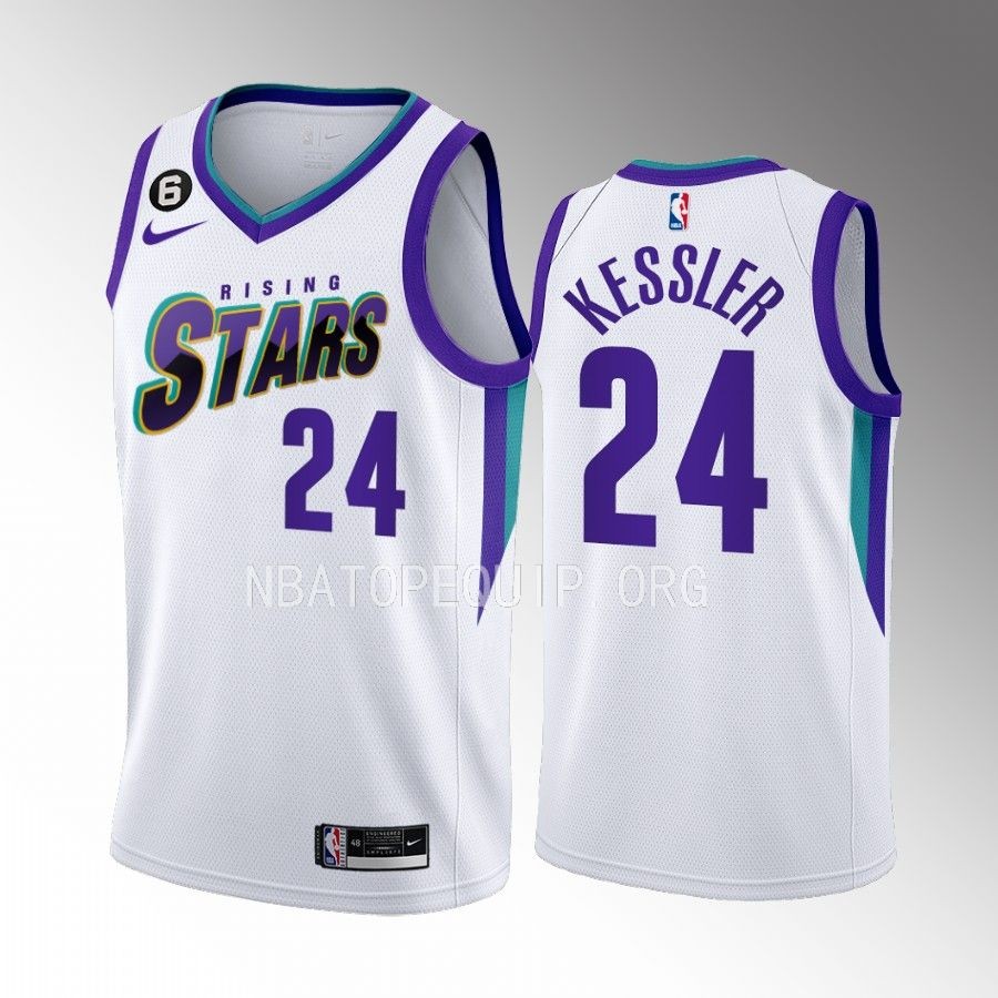 Walker Kessler Rising Stars White Jersey Utah Jazz #24