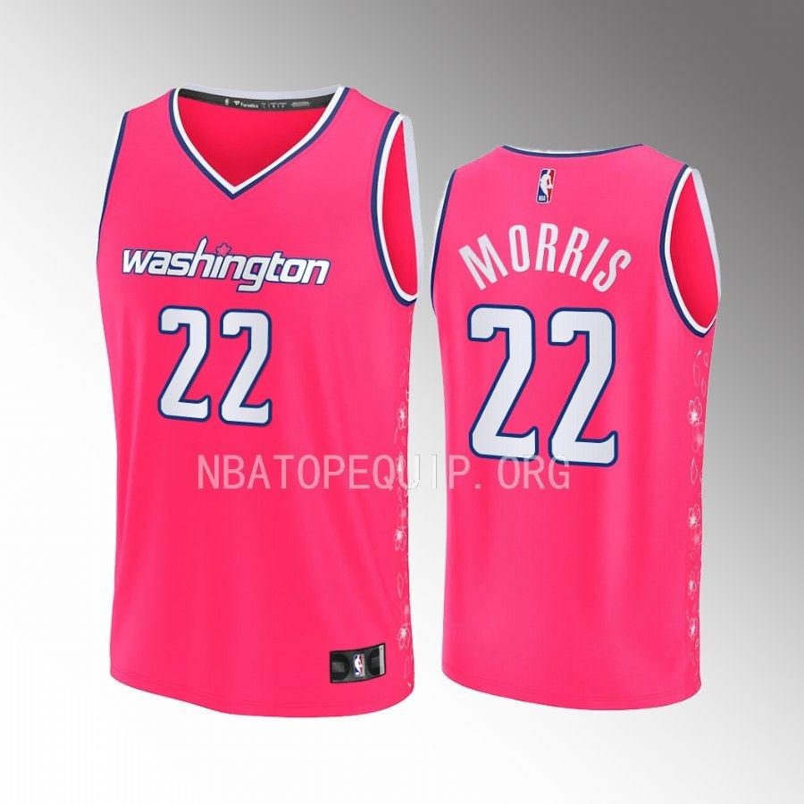 Washington Wizards #22 Monte Morris City Edition Jersey Fastbreak Pink