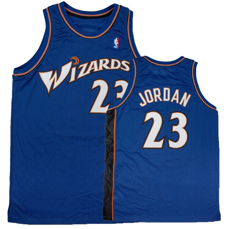 Washington Wizards #23 Michael Jordan Royal Hardwood Classics Men's Jersey