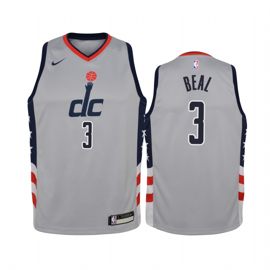 Washington Wizards Bradley Beal  City Gray Youth Jersey - #3