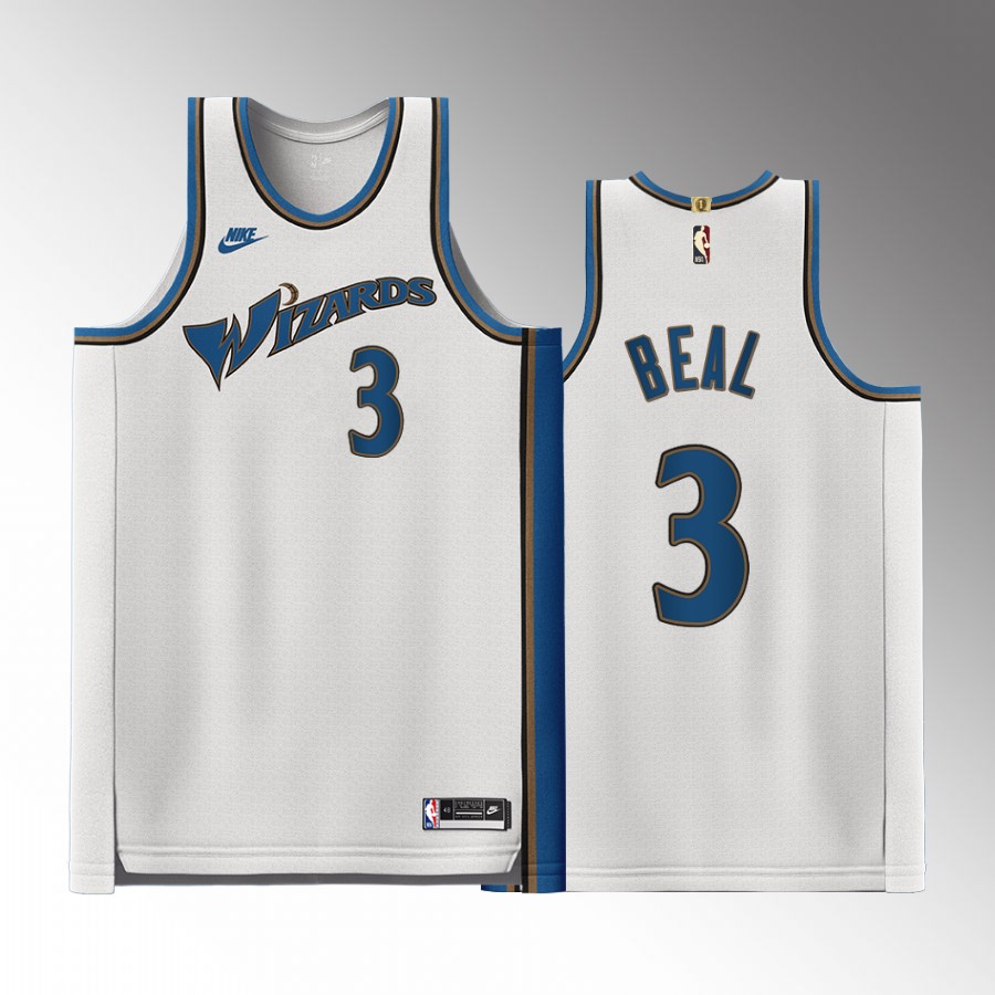 Washington Wizards Bradley Beal #3 Classic Edition White Jersey