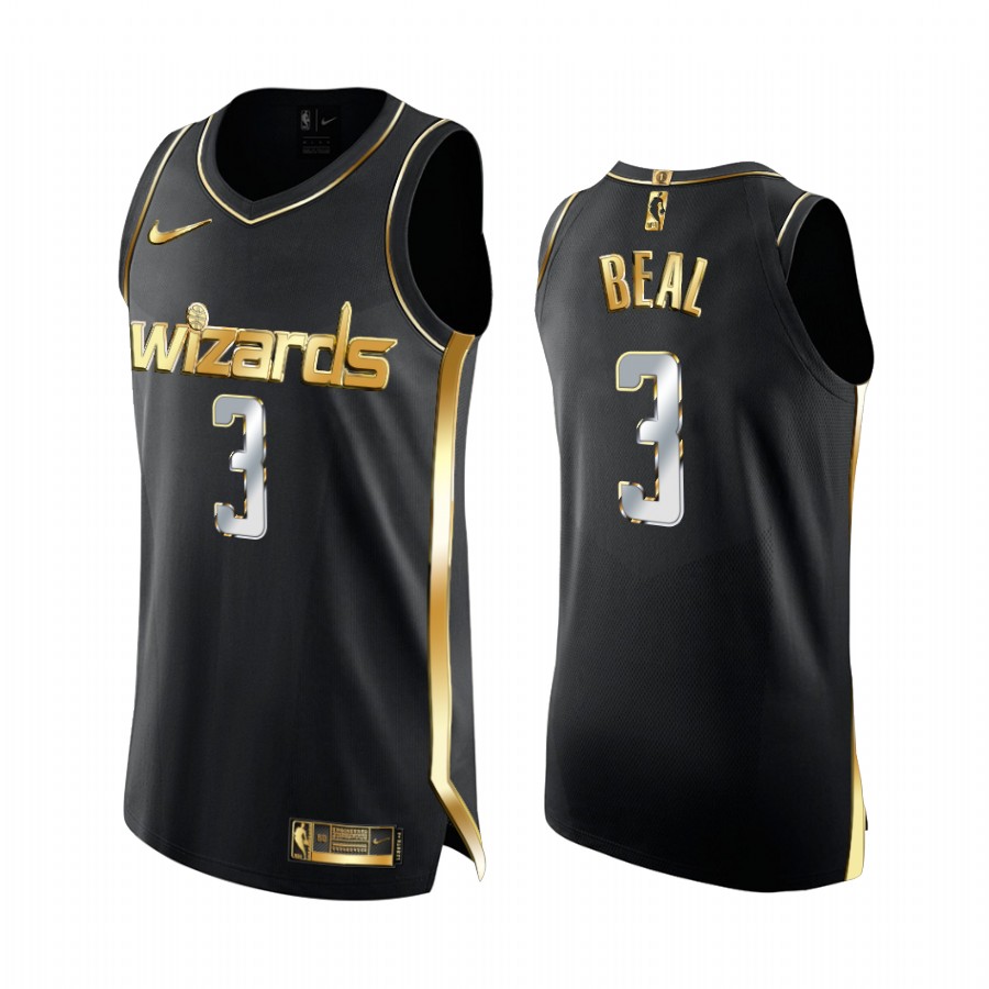 Washington Wizards Bradley Beal Black Golden Edition Limited Jersey 