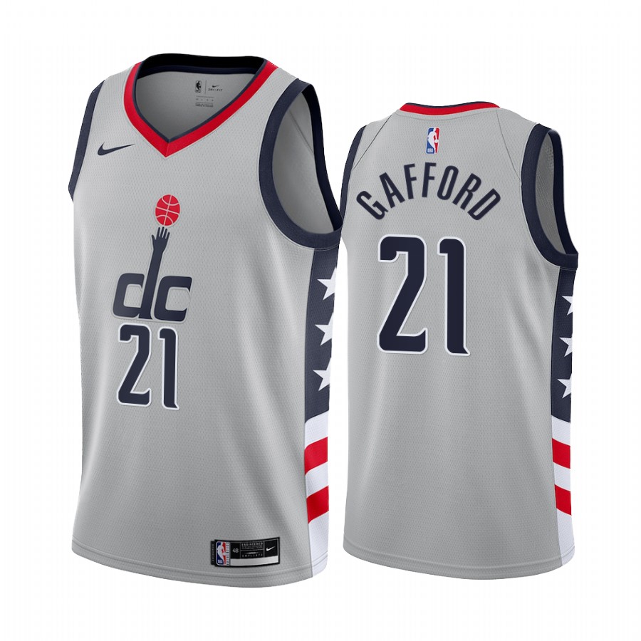 Washington Wizards Daniel Gafford #21 Gray City Edition Jersey Swingman