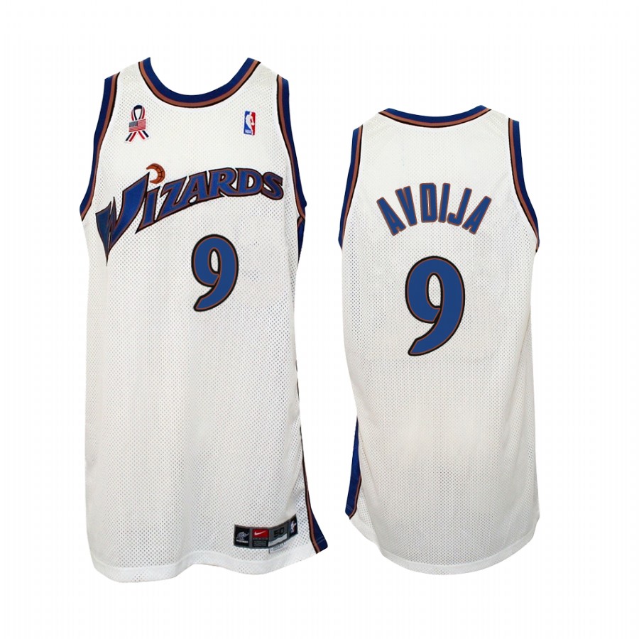 Washington Wizards Deni Avdija #9 White Throwback Jersey