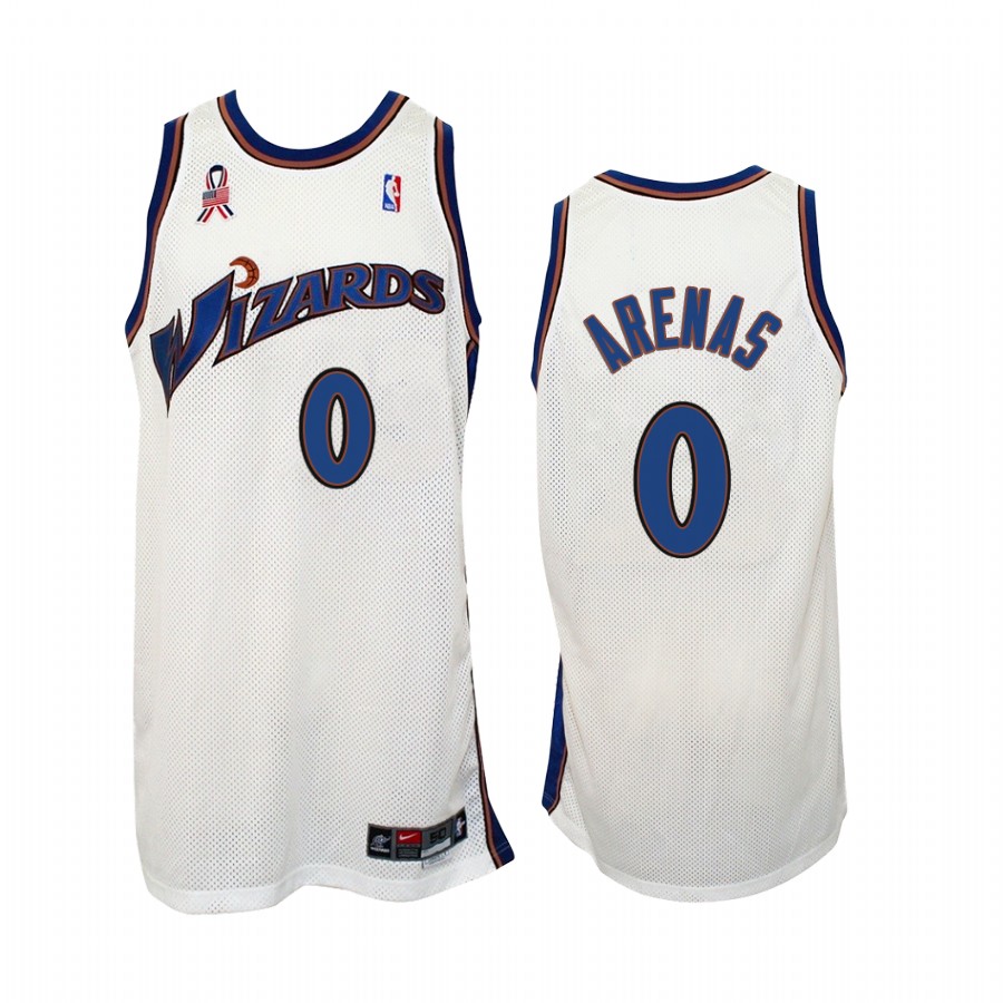 Washington Wizards Gilbert Arenas #0 White Hardwood Classics Jersey