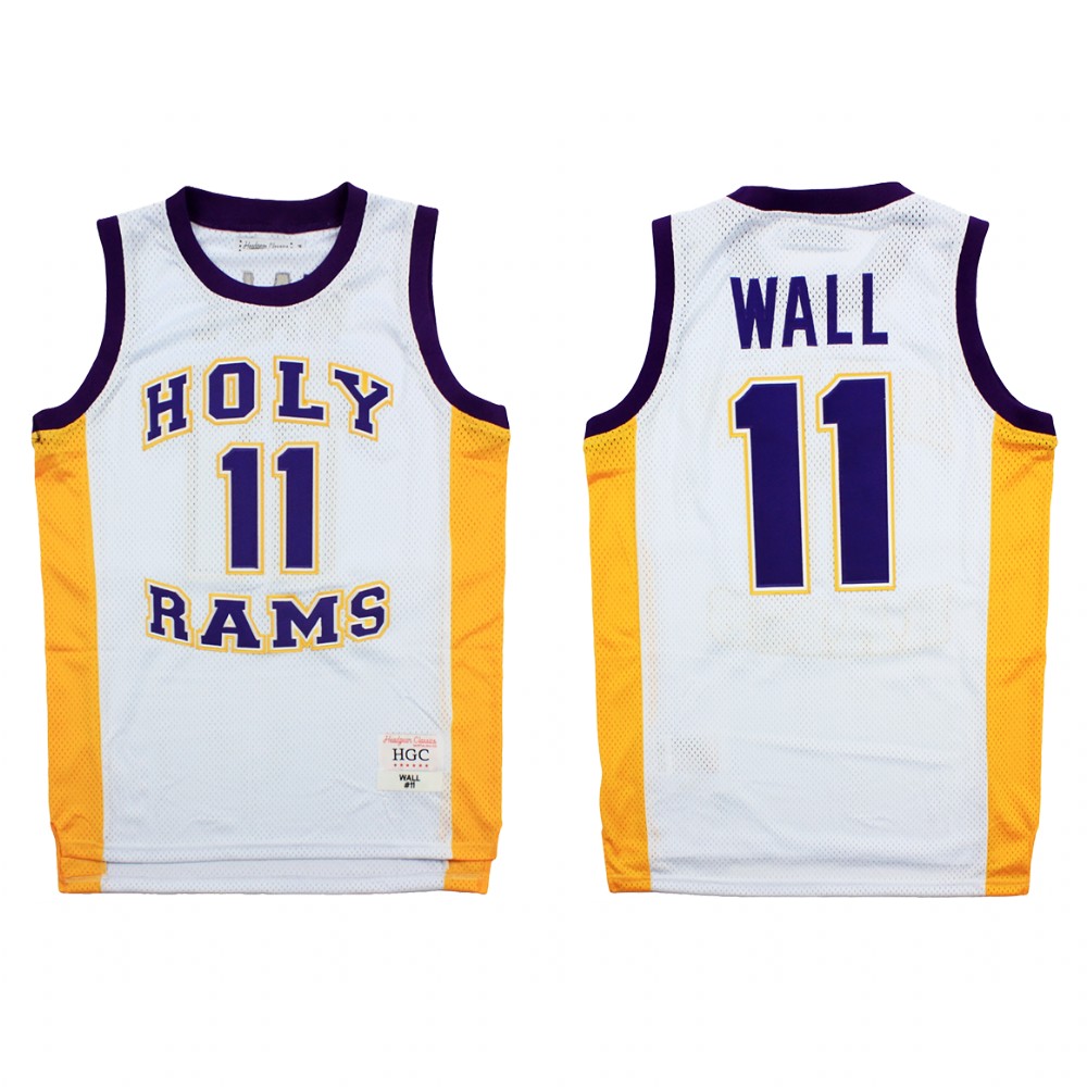 Washington Wizards John Wall White Holy Rams High School Jersey