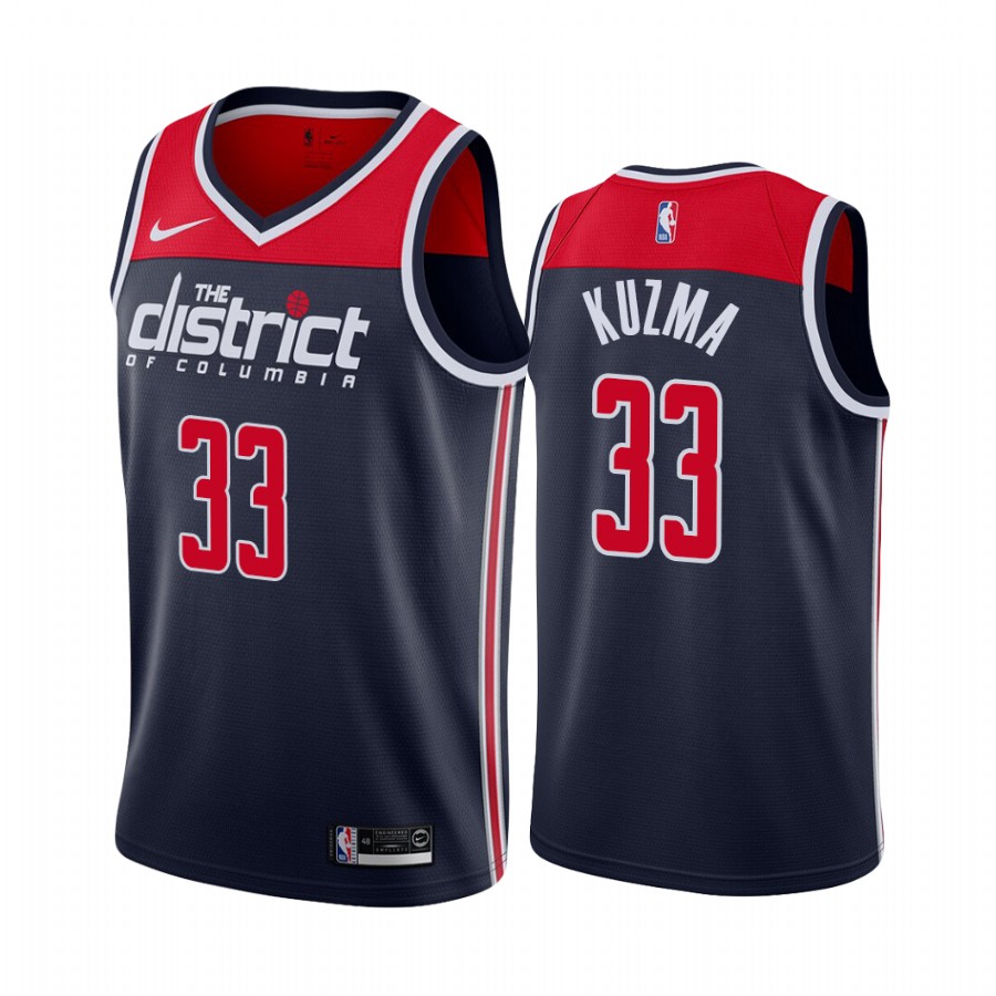 Washington Wizards Kyle Kuzma Navy Statement Edition Jersey