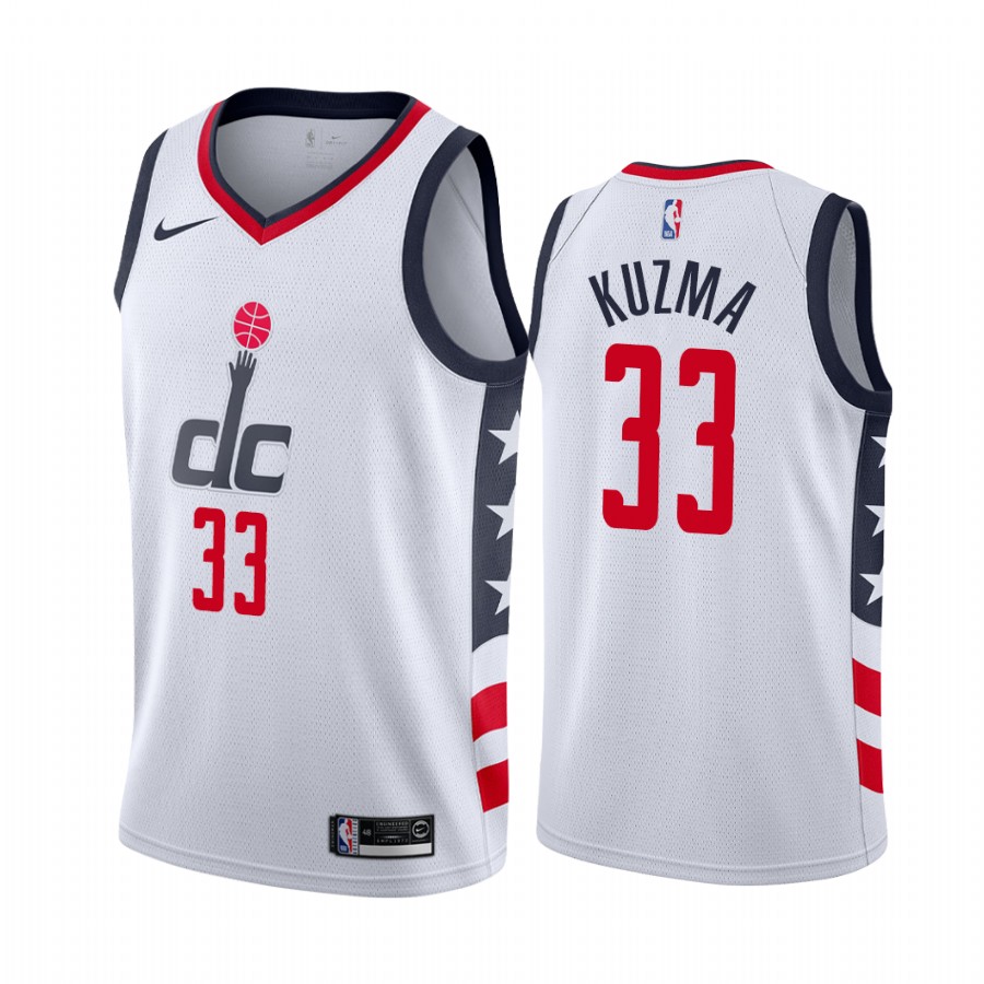 Washington Wizards Kyle Kuzma White City Edition Jersey