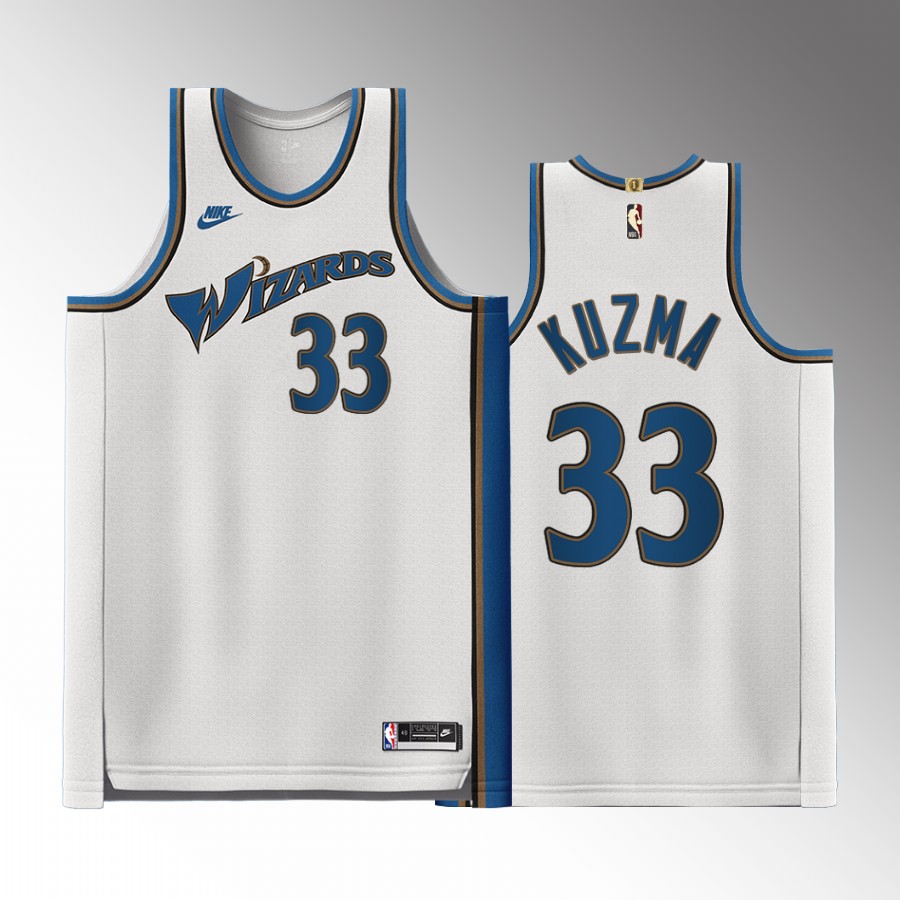 Washington Wizards Kyle Kuzma #33 Classic Edition White Jersey