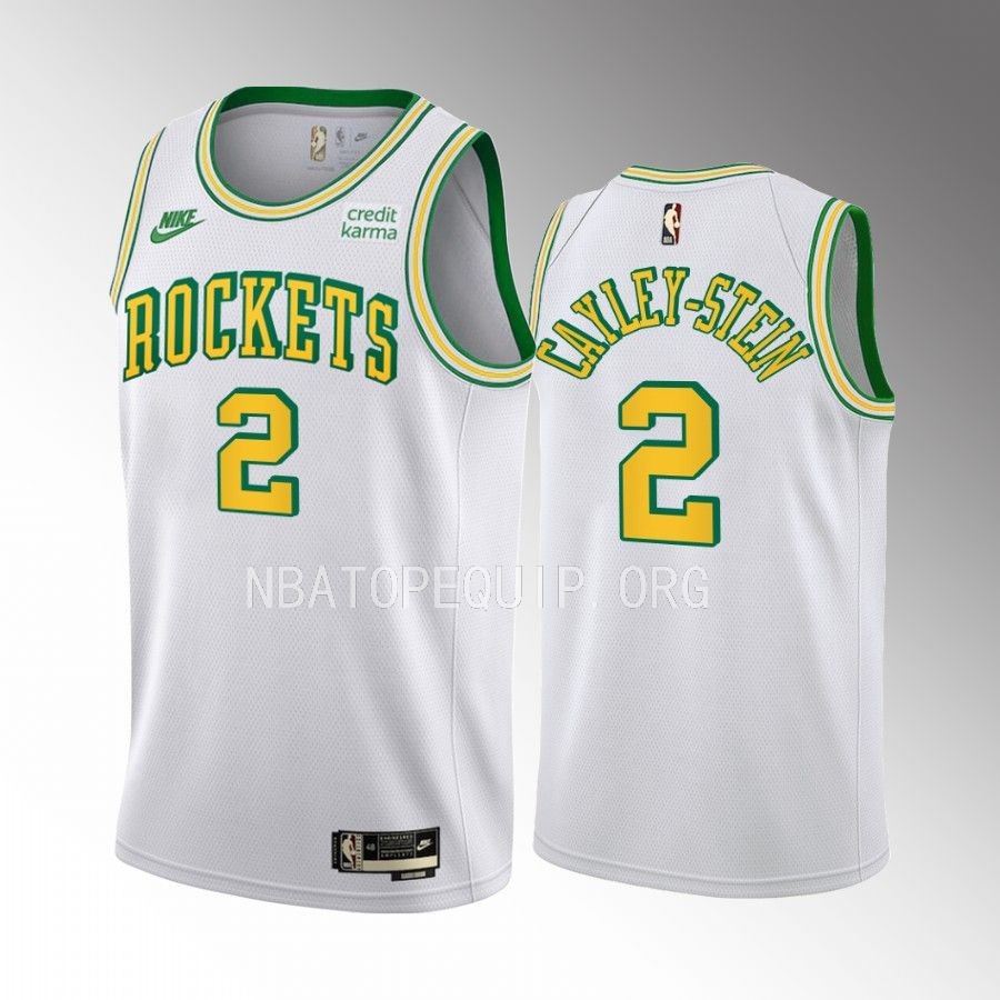 Willie Cayley-Stein Houston Rockets White #2 Classic Edition Jersey Swingman