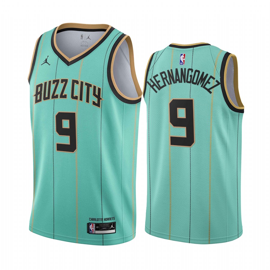 Willy Hernangomez Charlotte Hornets  Mint Green Buzz City Jersey