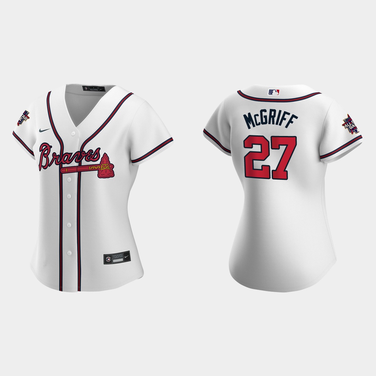 Women Atlanta Braves Fred McGriff White All-Star Game Jersey