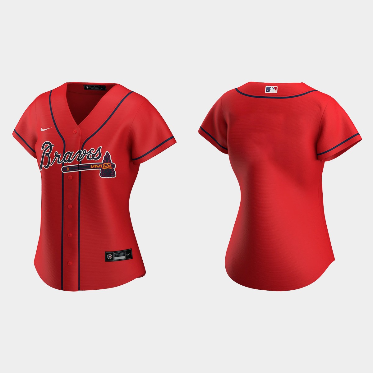 Women Atlanta Braves Red Jersey