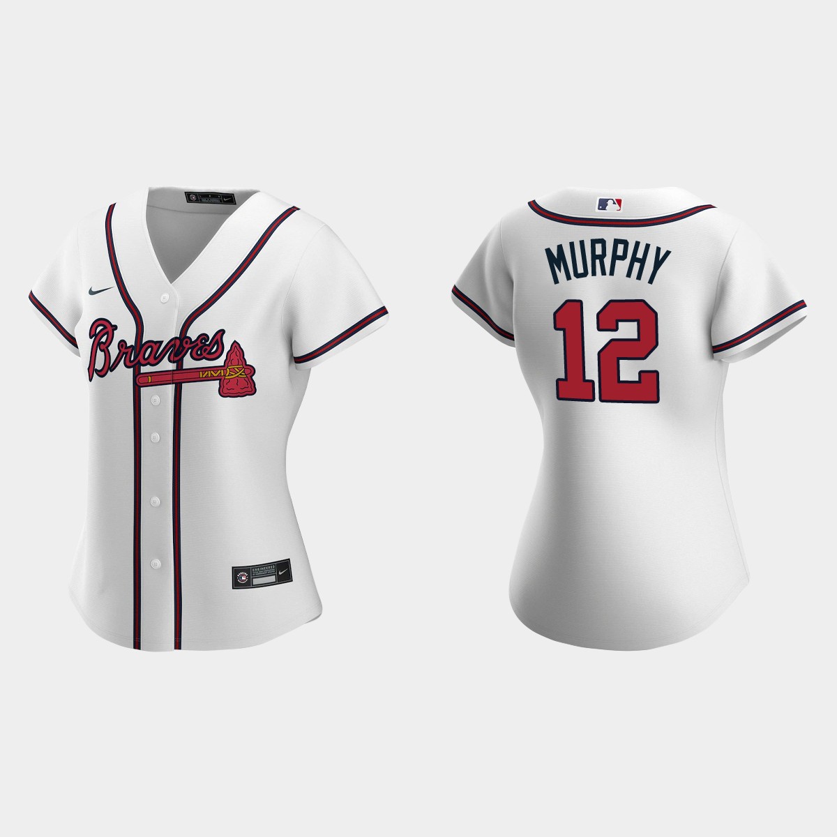 Women Atlanta Braves Sean Murphy White Jersey