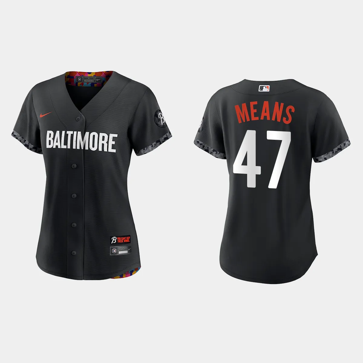 Women Baltimore Orioles John Means Black City Connect Jersey