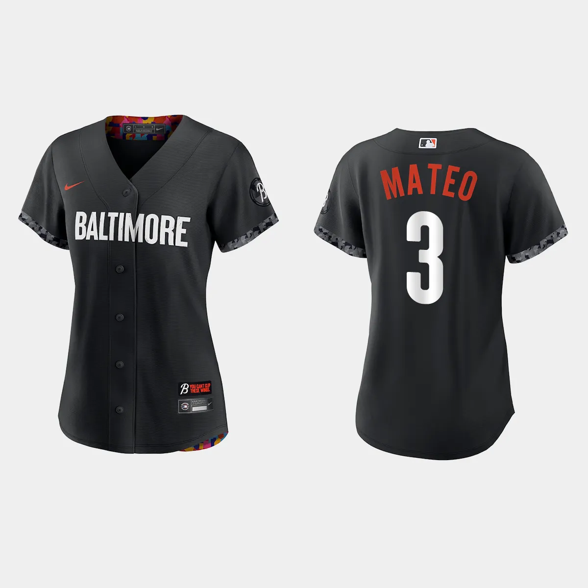 Women Baltimore Orioles Jorge Mateo Black City Connect Jersey