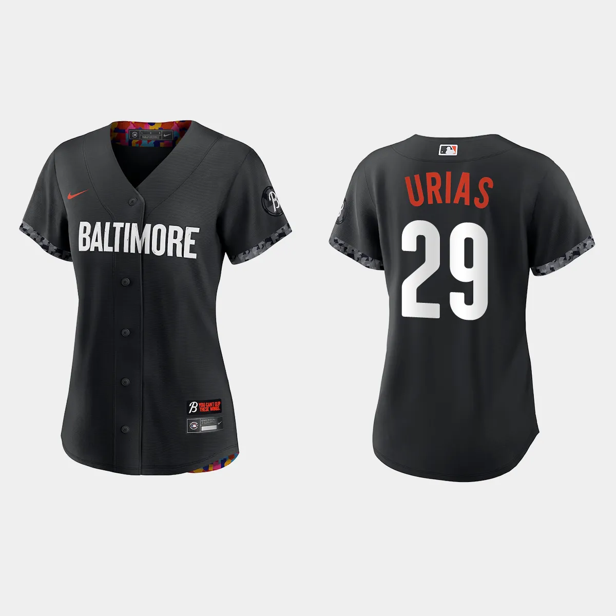 Women Baltimore Orioles Ramon Urias Black City Connect Jersey