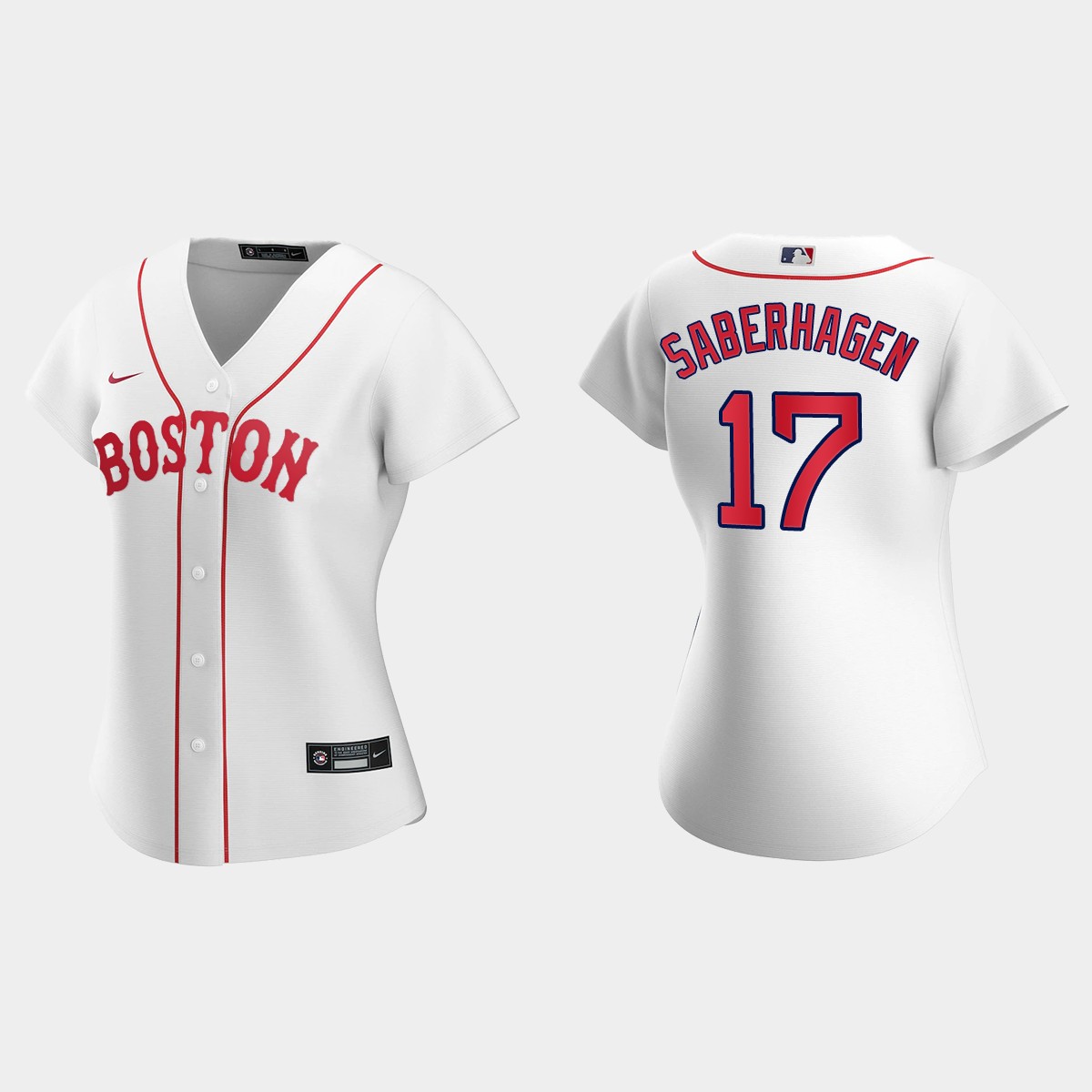 Women Boston Red Sox Bret Saberhagen White Patriots' Day Jersey