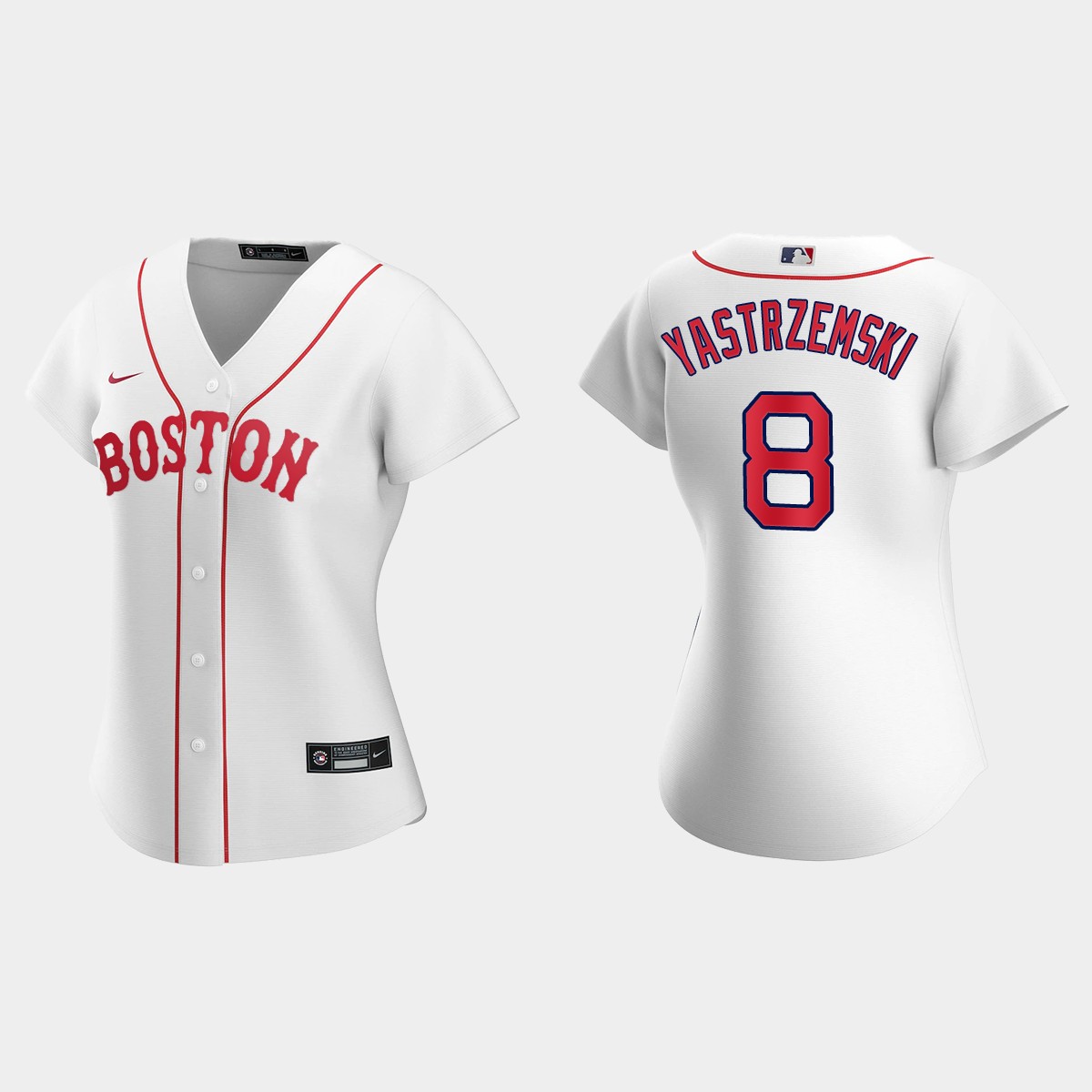 Women Boston Red Sox Carl Yastrzemski White Patriots' Day Jersey