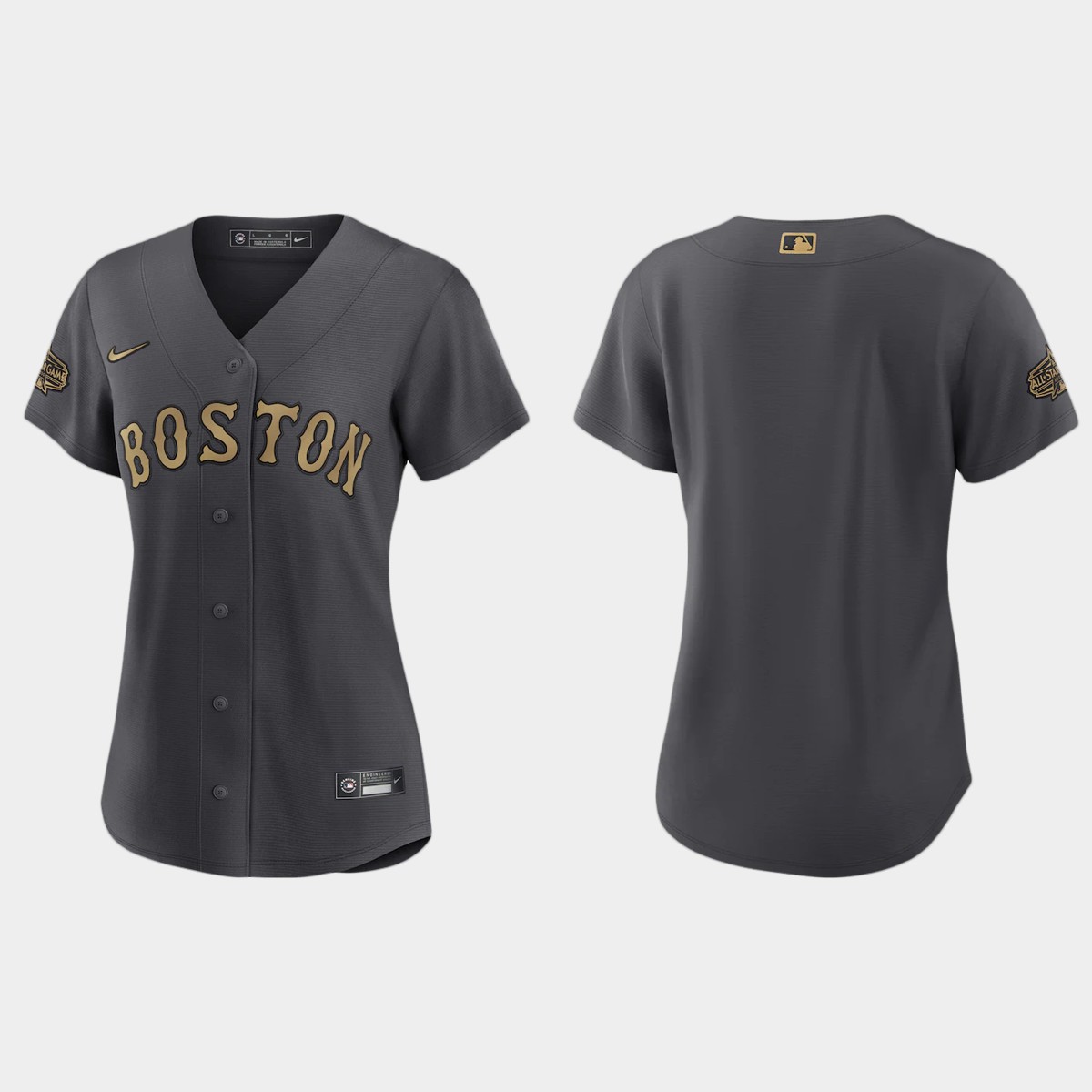 Women Boston Red Sox Charcoal All-Star Game Jersey