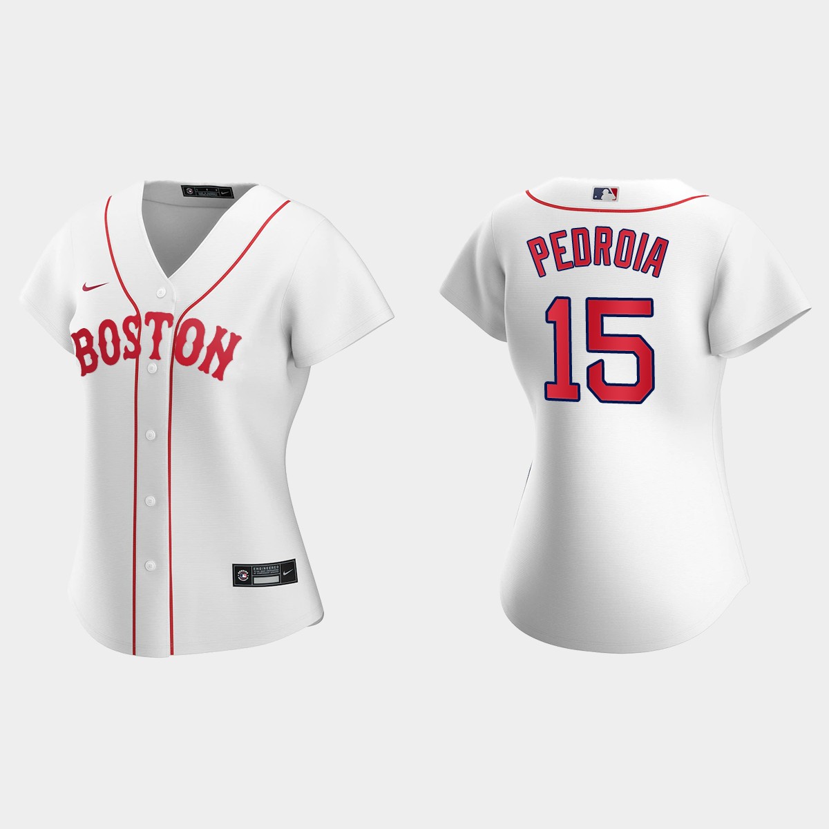 Women Boston Red Sox Dustin Pedroia White Patriots' Day Jersey