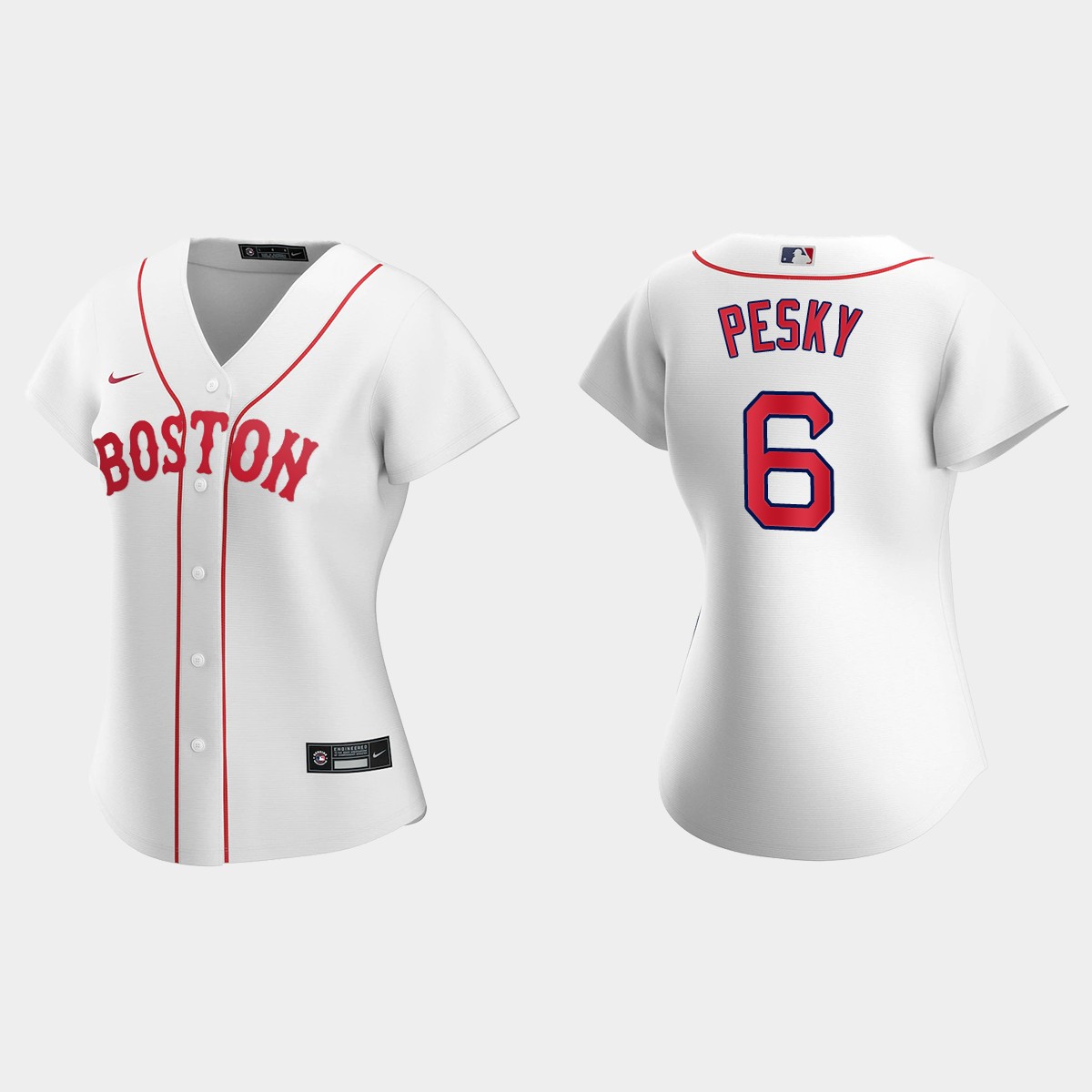 Women Boston Red Sox Johnny Pesky White Patriots' Day Jersey