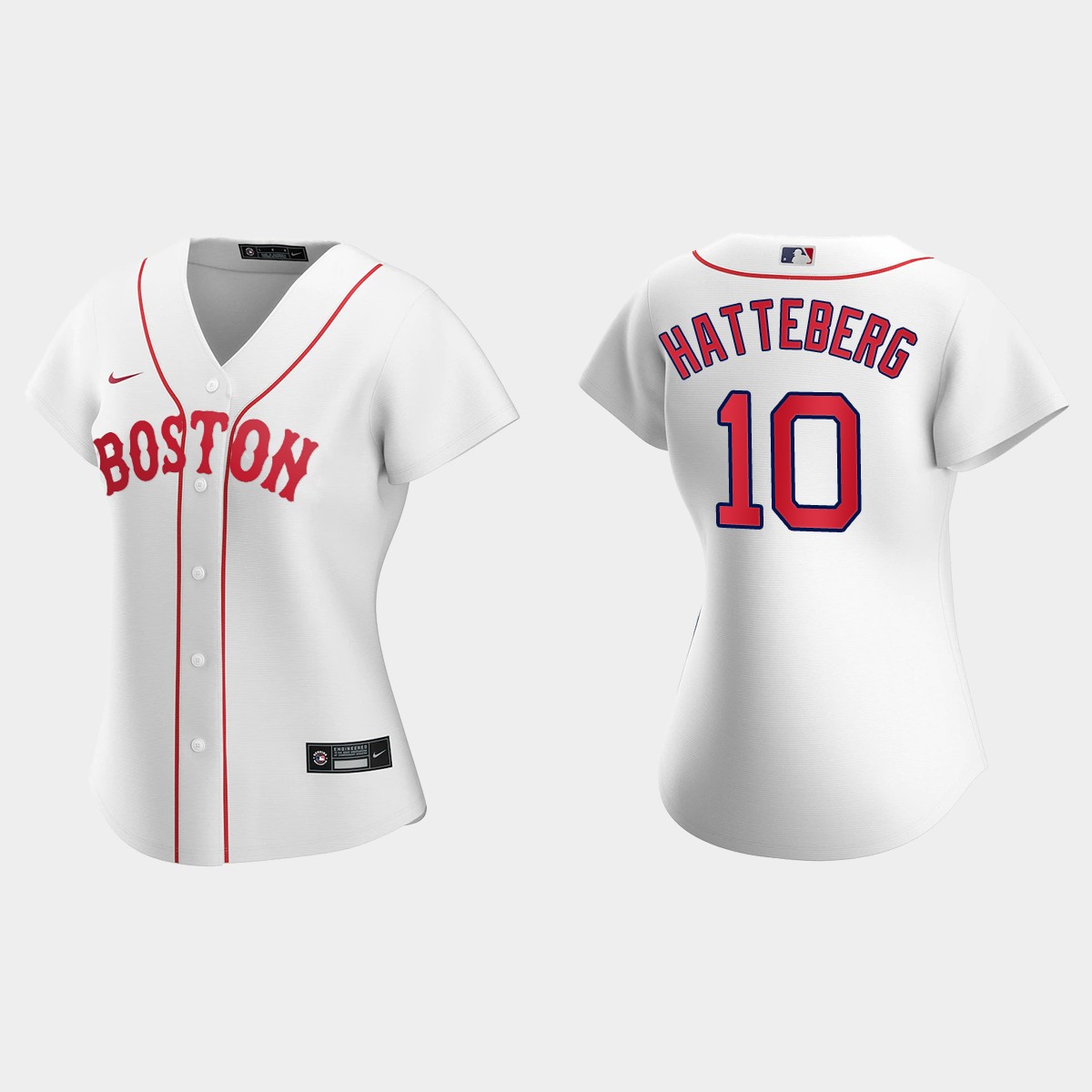 Women Boston Red Sox Scott Hatteberg White Patriots' Day Jersey