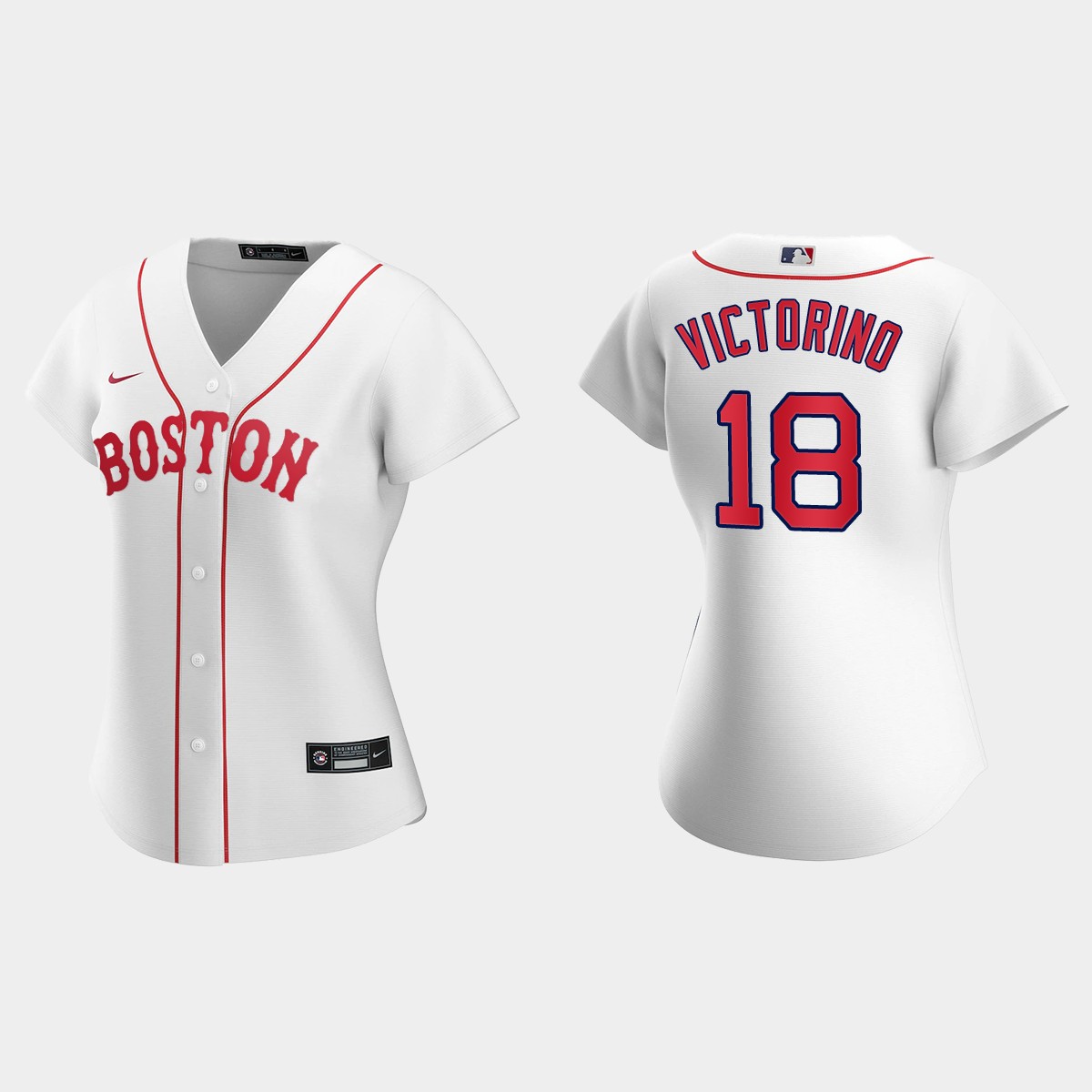 Women Boston Red Sox Shane Victorino White Patriots' Day Jersey
