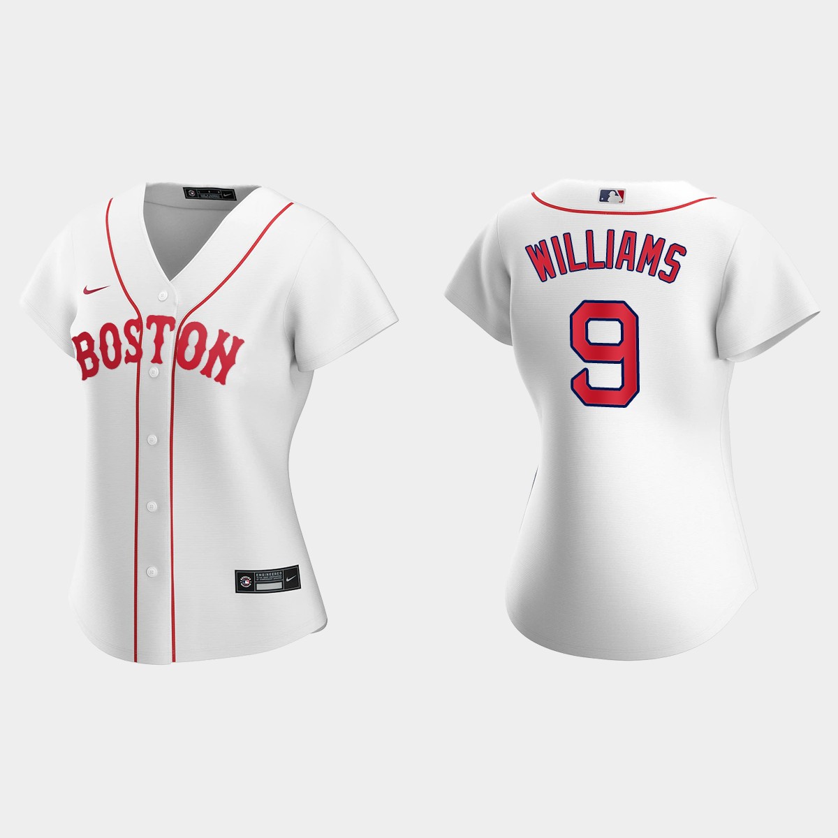 Women Boston Red Sox Ted Williams White Patriots' Day Jersey