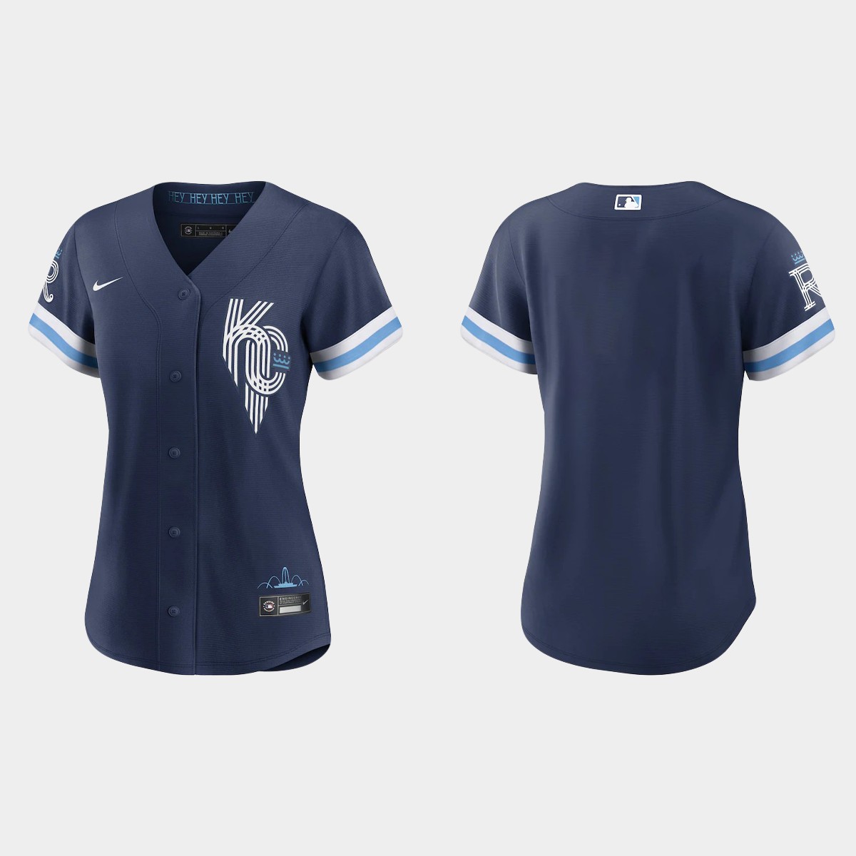 Women Kansas City Royals Navy City Connect Jersey