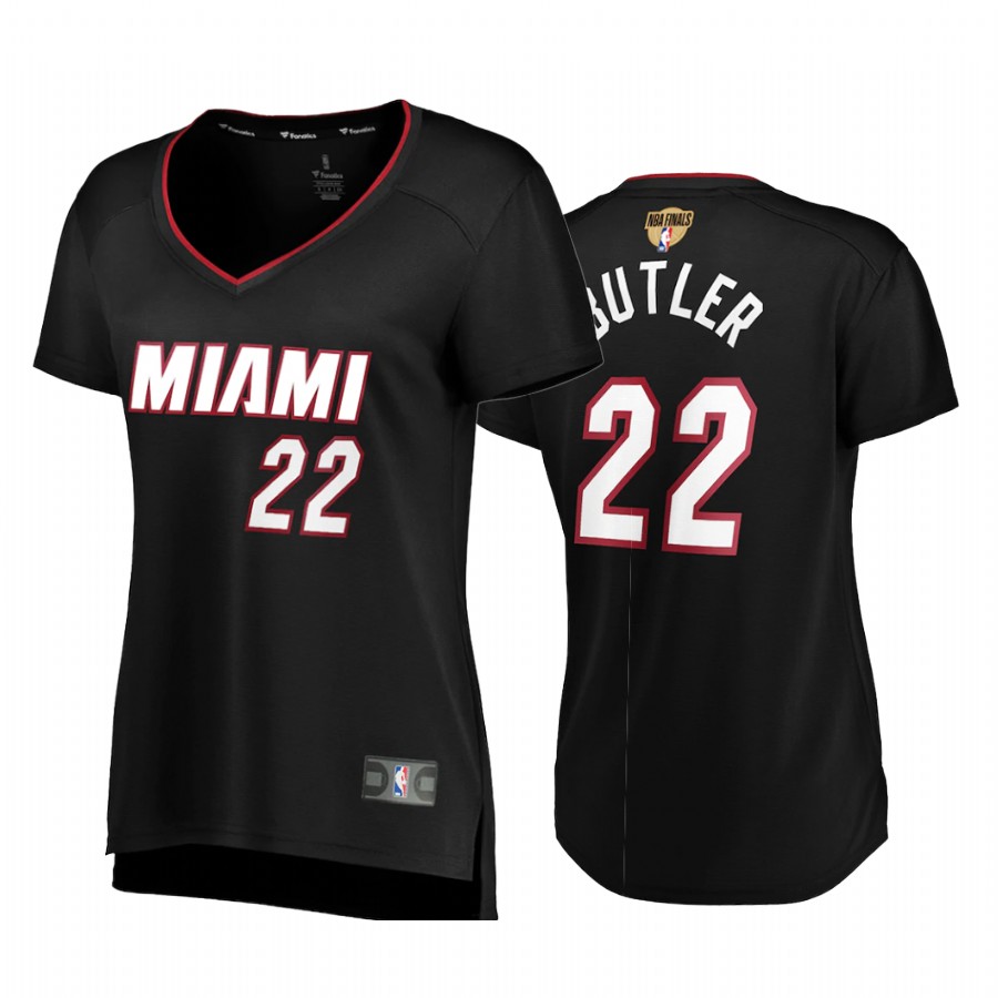 Women Miami Heat Jimmy Butler Finals Bound Black Jersey Icon Edition
