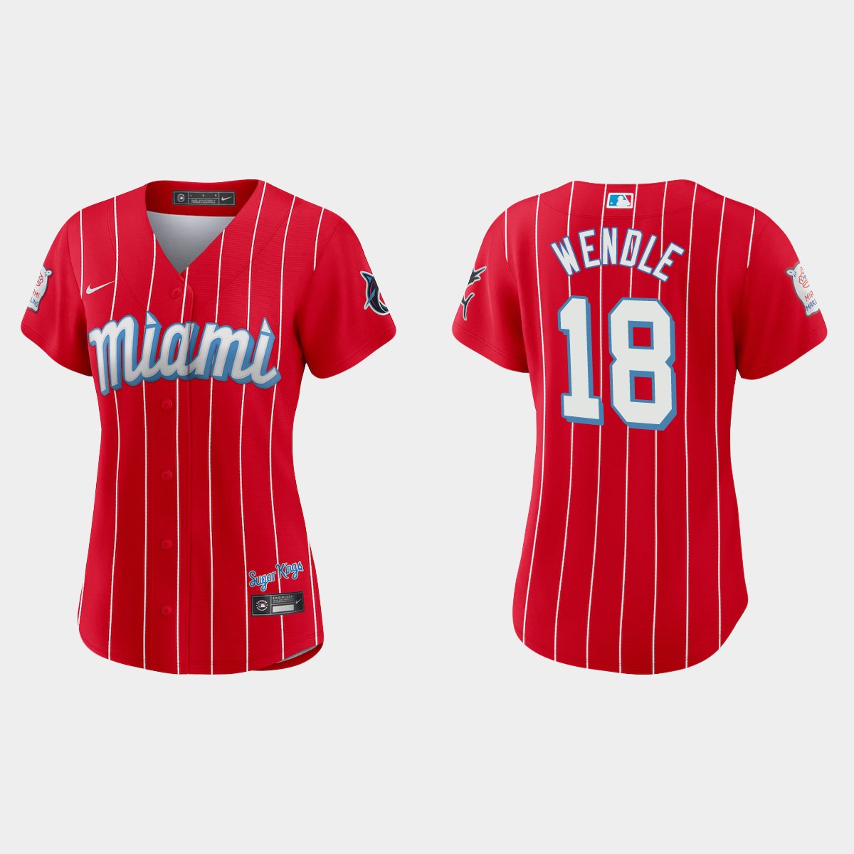 Women Miami Marlins Joe Wendle Red City Connect Jersey